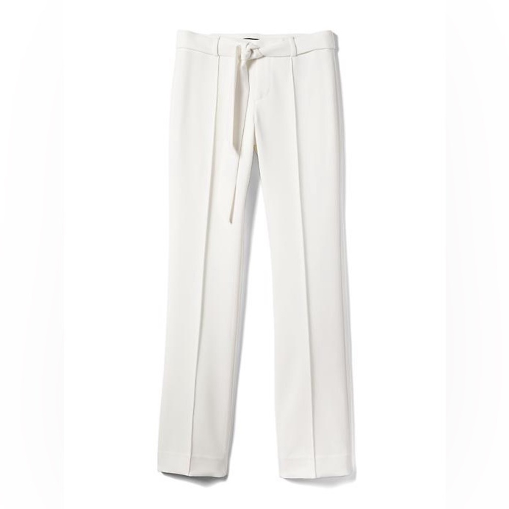 Banana Republic Tie-Waist Flare Pant - Navy